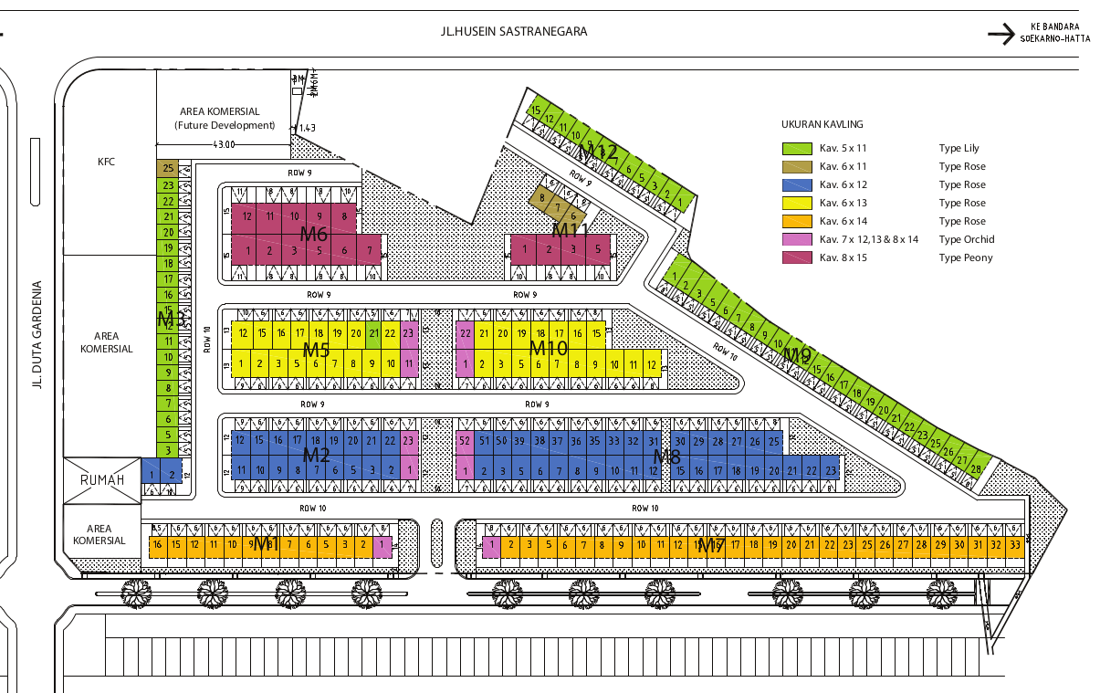 Melrose Duta Garden siteplan